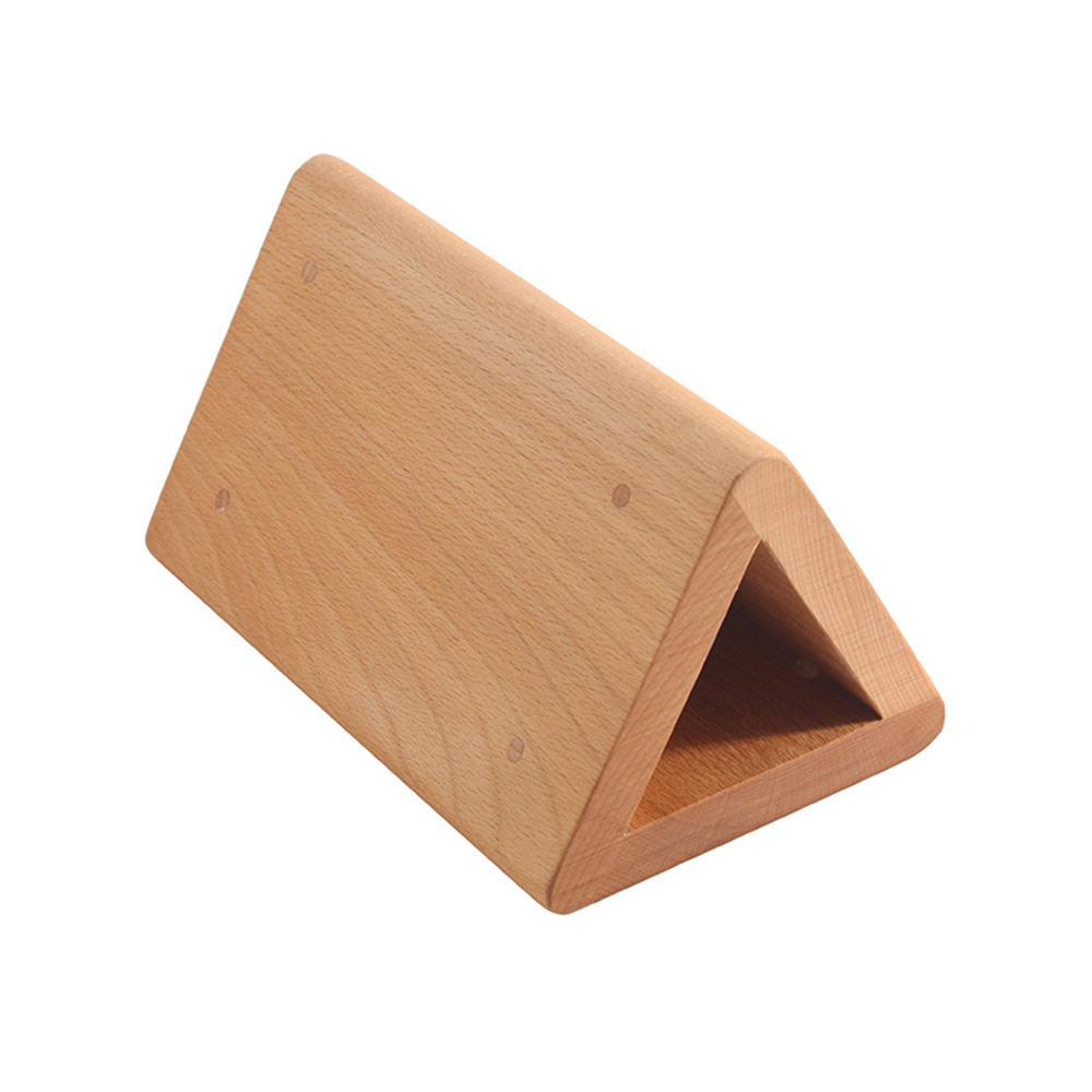 Moule à pâte à plier triangulaire pour l&#39;artisanat du cuir, outil de pliage auxiliaire en bois de hêtre, rayon fixe R10/R12/r15 mm