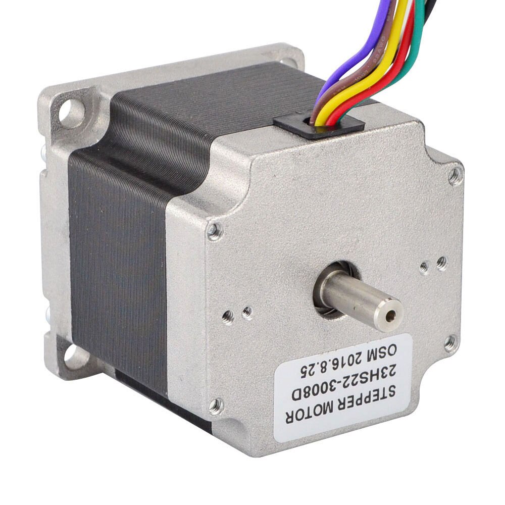 Dual Shaft Nema23 Unipolar/Bipolar Stepper Motor 56mm 2 Phase 1.8 Degree 1.26Nm 3A 8-lead for CNC Mill Lathe Router