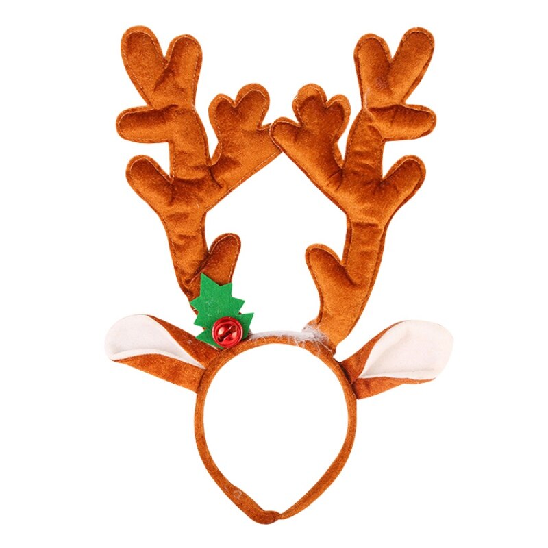 Elg hjorte horn pandebånd søde rensdyr gevirer hår bøjler accesorios navidad jul fest kostume forsyninger: 1