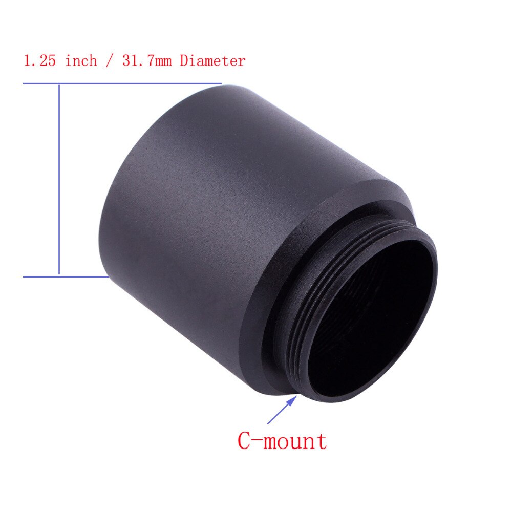 SvBony C Mount to 1.25 inch Adapter Video Camera Barrel Ring Adapter for Telescope Astrophotography Astronomy Monocular W2159A