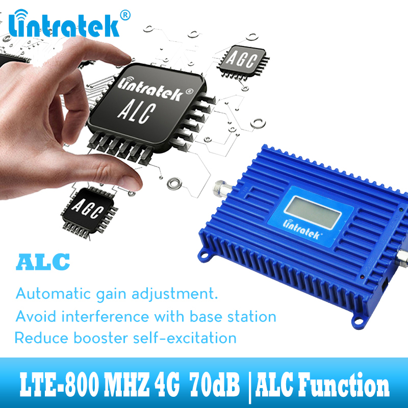 Lintratek LTE 800 mhz amplificateur de signal de téléphone portable 4G 800 mhz répéteur de signal cellulaire booster bande 20 4g réseau internet