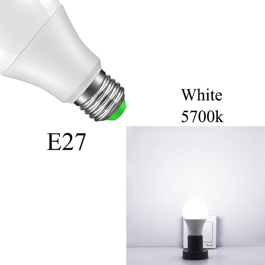 LED Dusk to Dawn Light Bulb 10W 15W E27 B22 Smart Light Sensor Bulbs AC85-265V Automatic Indoor/Outdoor Lighting Lamp for Porch: E27 White / 15W
