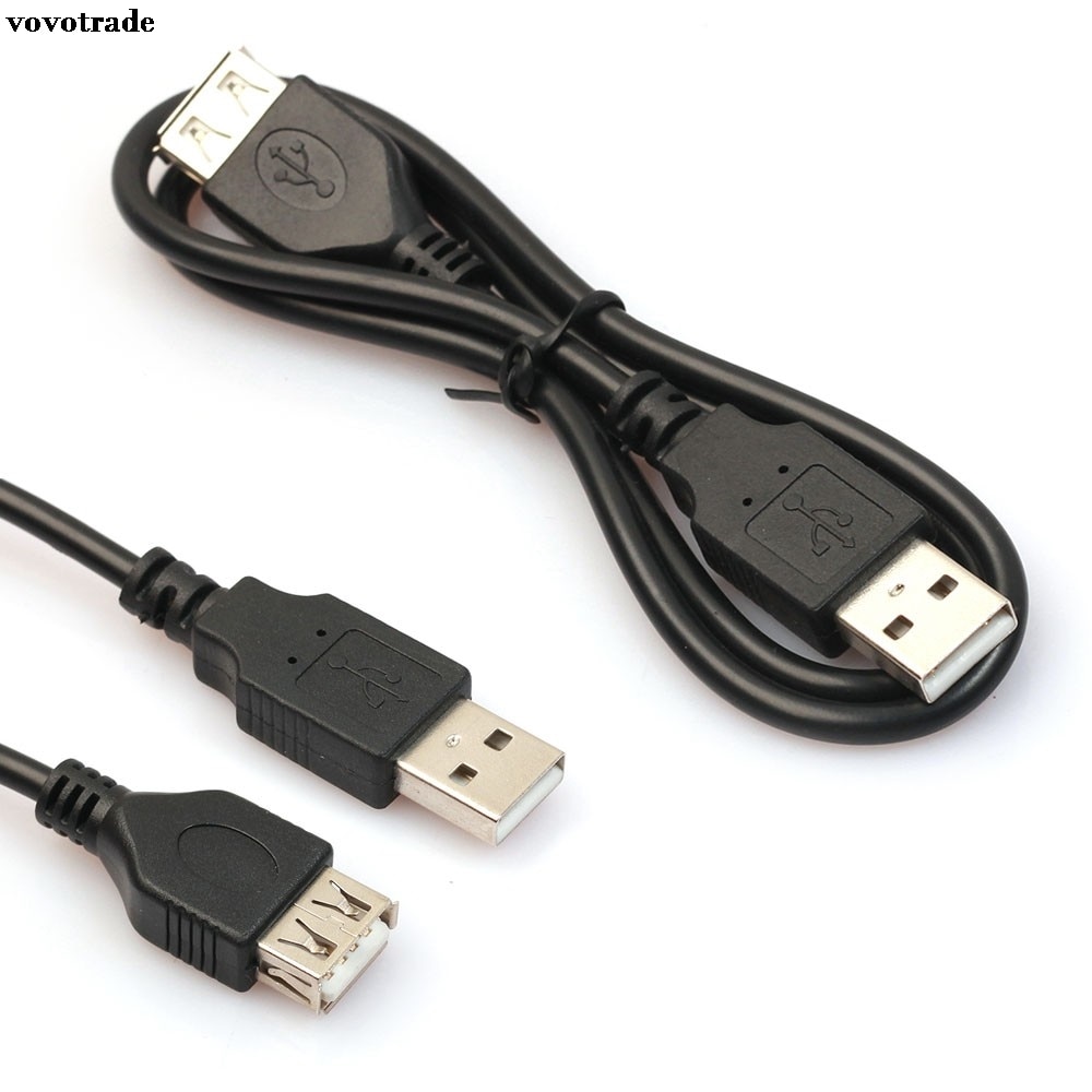 2ft/60cm Zwart USB Male naar EEN Vrouwelijke Extension Extender Data M/F Adapter Kabel fabriek Prijs