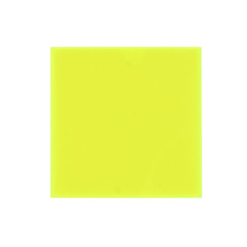 1pc Colored Acrylic Sheet Board 8*8cm DIY Toy Accessories Model Making: Yellow