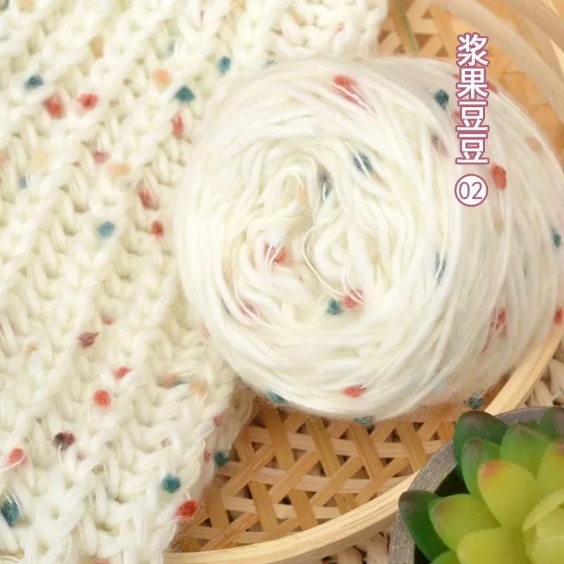 Hilo de lana de punto arcoíris, 50g, tejido a mano, Mohair, hilo de ganchillo, hilo de punto grueso, bufanda DIY, suéter, línea de sombrero blanet, 1 ud.: Gris oscuro