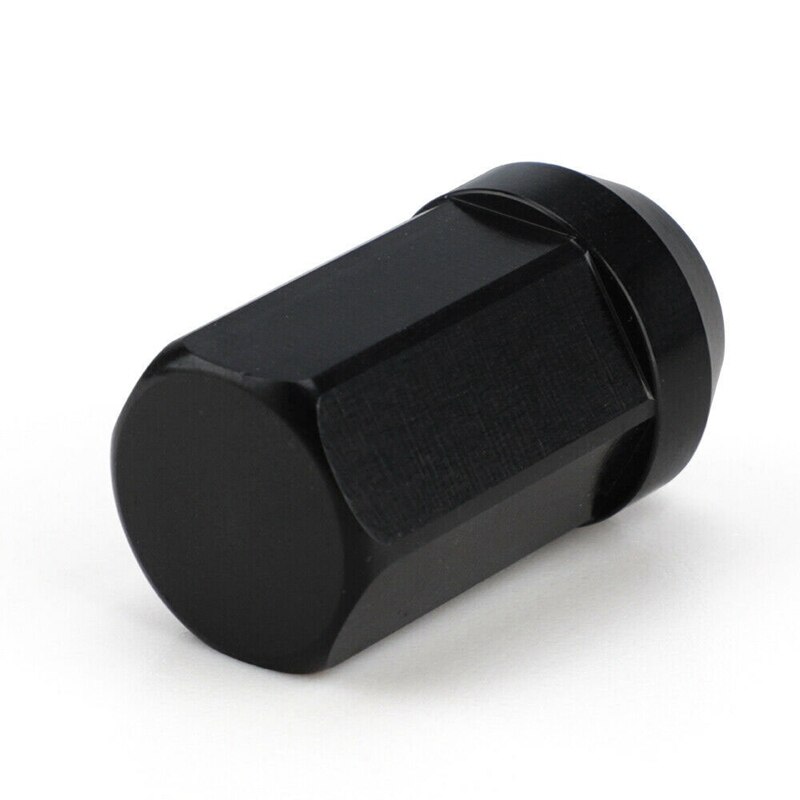 20Pcs Wielmoeren M12X1.25 Wiel Bouten Moer 7075-T6 Aluminium, Zwart