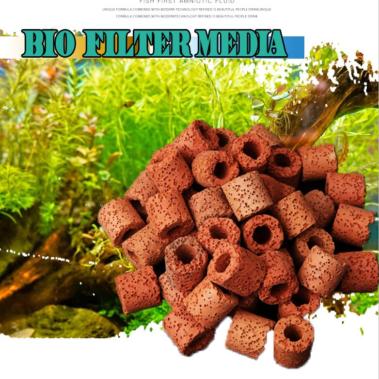 Aquarium aquarium filter Media Biologische Ringen aquarium accessoire Actieve carbon Filter aquarium keramische Ringen