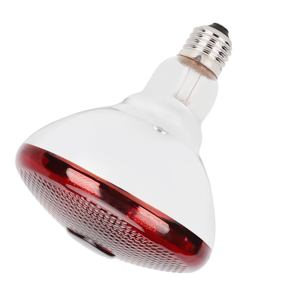 Pet Brooder Supplies E27 Preservation Heat Lamp Bulb Infrared Ray Light Bulb for Pig Chicken Animal Poultry 240V