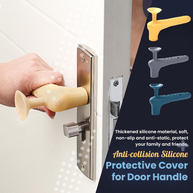 Anti-kollision silikone beskyttelsesdæksel til dørhåndtag dørhåndtag dæksel silikone tykkere dørhåndtag handske vægbeskyttere anti