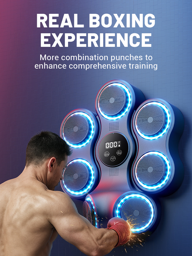 2025 nouvelle Machine de boxe musicale Bluetooth adulte cible murale électronique équipement de perforation cible murale gymnase équipement à domicile
