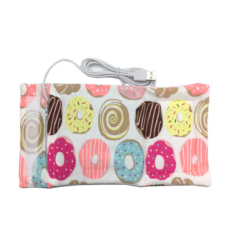 10 väriä matka rattaiden laukku usb maidon vedenlämmitin eristetty laukku vauvan imetyspullon lämmitin 28.0cm*13cm: A