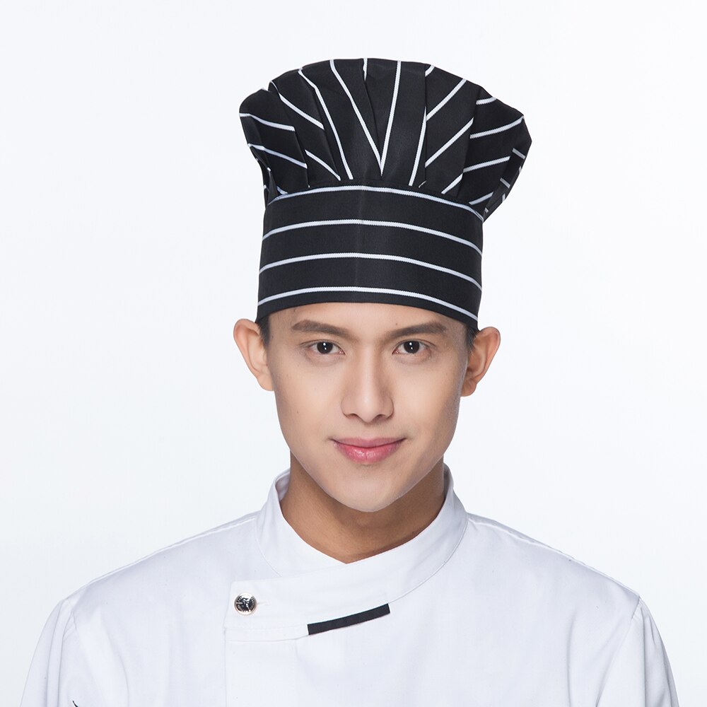 7 farger chili gafler print servitør hatter restaurant kokk matlaging kjøkken arbeidsklær sopp caps kokke uniform: 8
