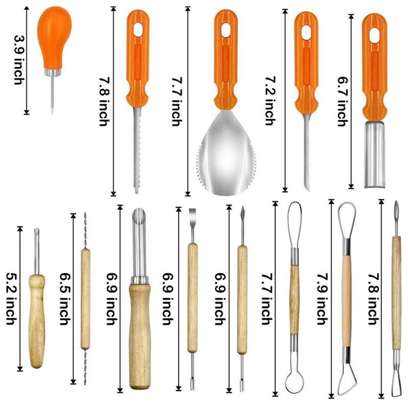 Recién 5/14 Uds de Kit de herramientas para tallar fácilmente tallar esculpir herramientas para Halloween suministros de Halloween calabaza de herramientas de tallado