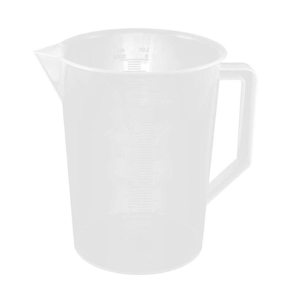 1~5PCS 250ml-3000ml Liquid Measuring Cup Can Be Used For Baking Kitchen School Laboratory PP Material Measuring Cup With Handle: 1PCS x 3000ml