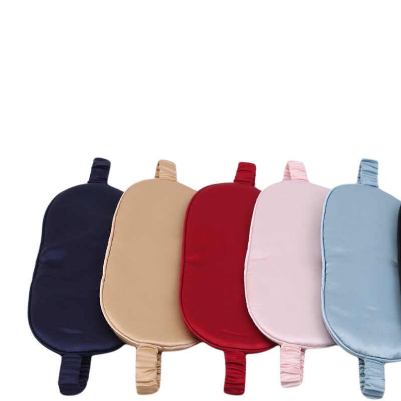 19 antifaz para dormir de seda Mulberry y venda para los ojos con correa elástica cubierta suave para ojos sombra para dormir de noche máscara de ojo de siesta de viaje