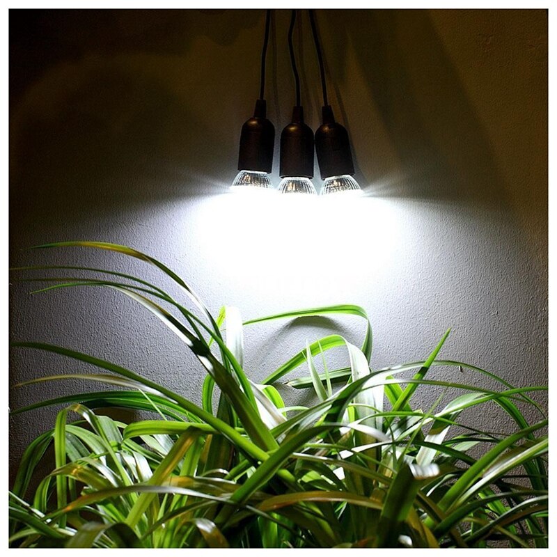 Utendørs solenergi ledet belysning pære lampe system solcellepanel hjemme system sett