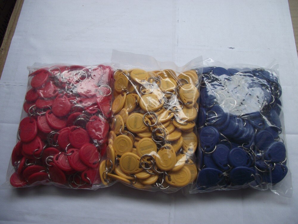100pcs 125Khz RFID Proximity ID Card Keyfobs,Access Control Card Rfid Tag Blue
