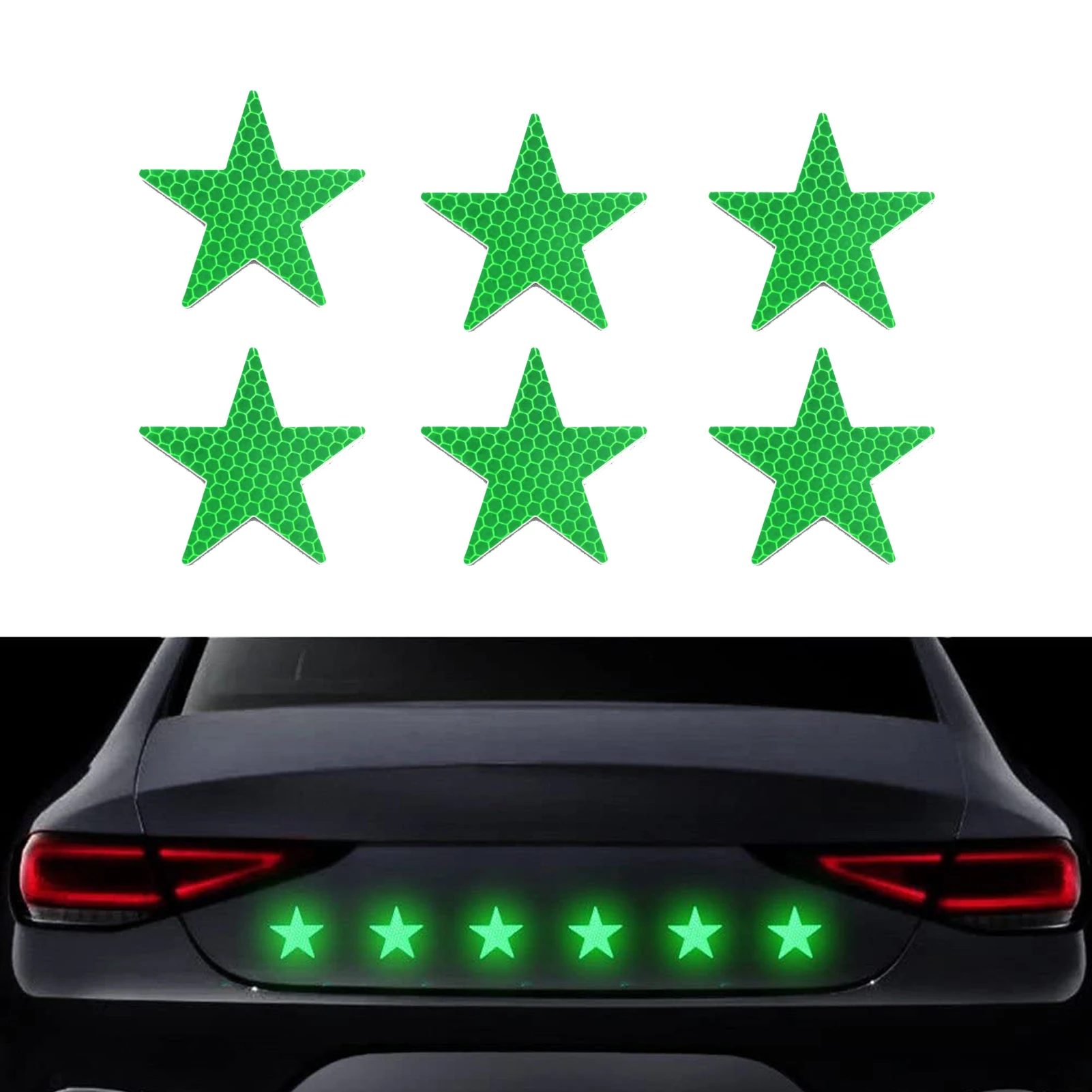 Reflective Stickers Car Motorcycle Luminous Accessories Safety Warning Tape Helmet Stroller Stickers Car Decoration Accessories