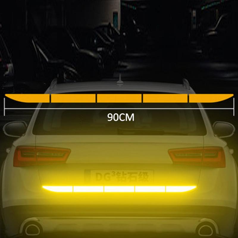 90x3.5cm Car Warning Reflection Tape Reflective Tape Decoration Stickers For Trucks Trailer SUV Safety Sticker Car-styling