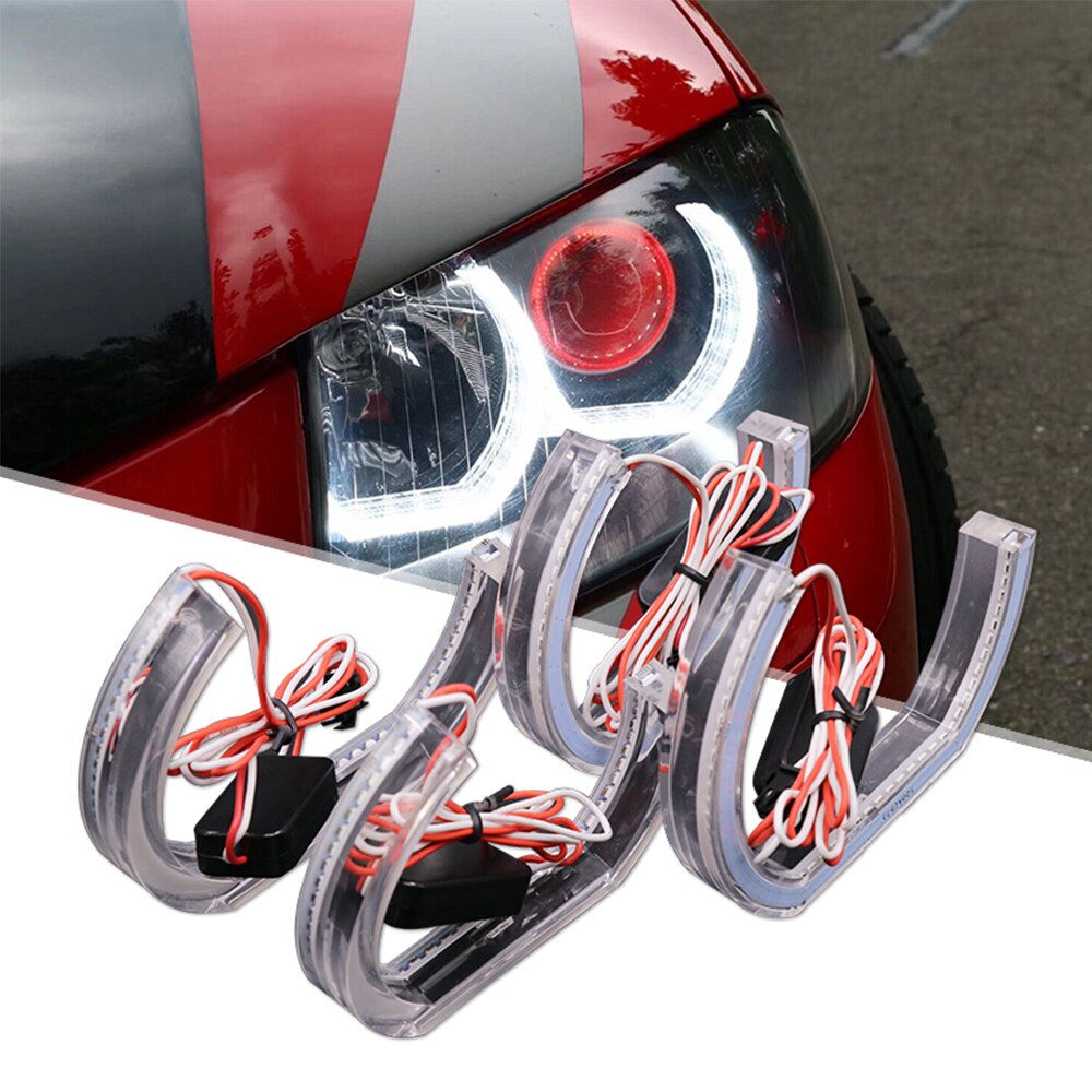 LEEPEE para BMW E90 E92 E93 F30 F35 E60 E53 Auto accesorios LED Angel Eyes DRL coche luces de circulación diurna