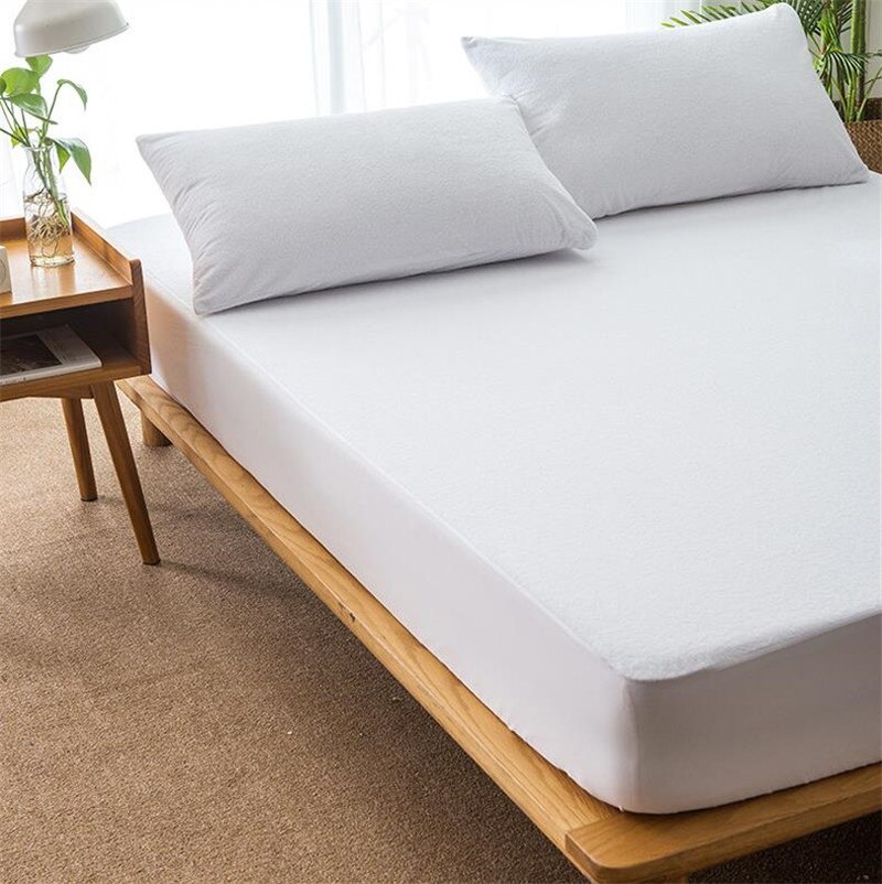 100%  vandtæt sengetøj håndklæde stof glat sengetæpper til madrasbeskytter anti mider sengedæksel til madras topper: 80 x 190cm
