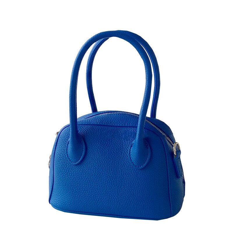 Luxe Handtassen Vrouwen Tassen Vintage Dames Top-Handvat Mini Schouder Messenger Bag Mode Pu Leer Vrouwelijke Kleine Tote: blue