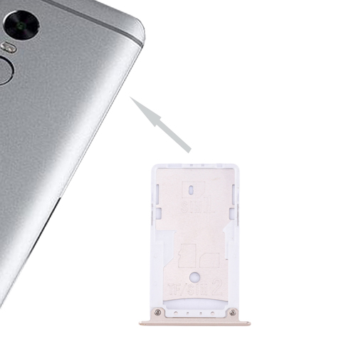 Per Xiaomi Redmi 4X SIM Vassoio di Carta di SIM Adattatore Della Carta di TF del Vassoio di Carta per Xiaomi Redmi Nota 4X: Gold for RedmiNote4X