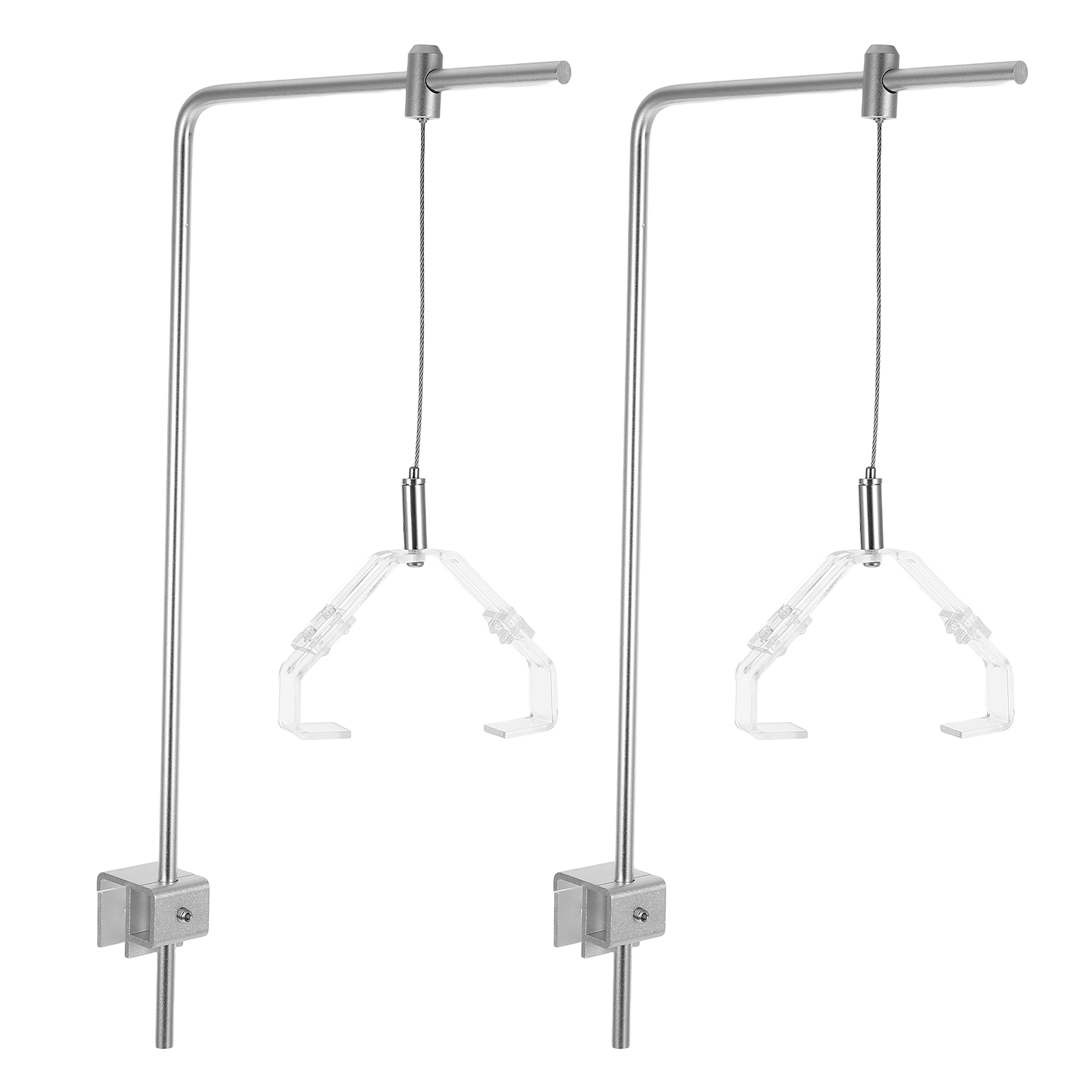 Support de lampe pour Aquarium, 2 pièces, support de lumière de pêche, Kit d'aquarium, support en alliage d'aluminium