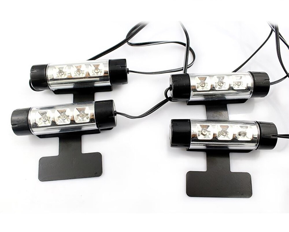 LSlight auto-onderdelen 4 1 inch Zolen Omgevingslicht Auto LED sfeerverlichting interieur decoratieve verlichting interieur voet lichten auto styling