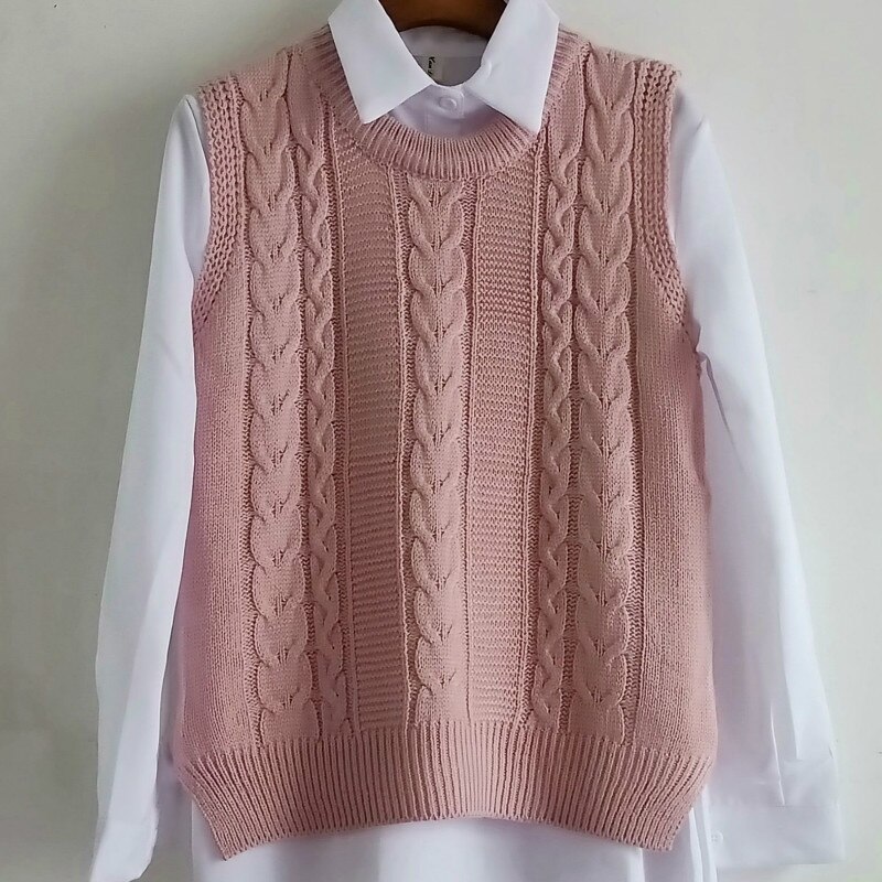Solid Side Slit Knit Sweater