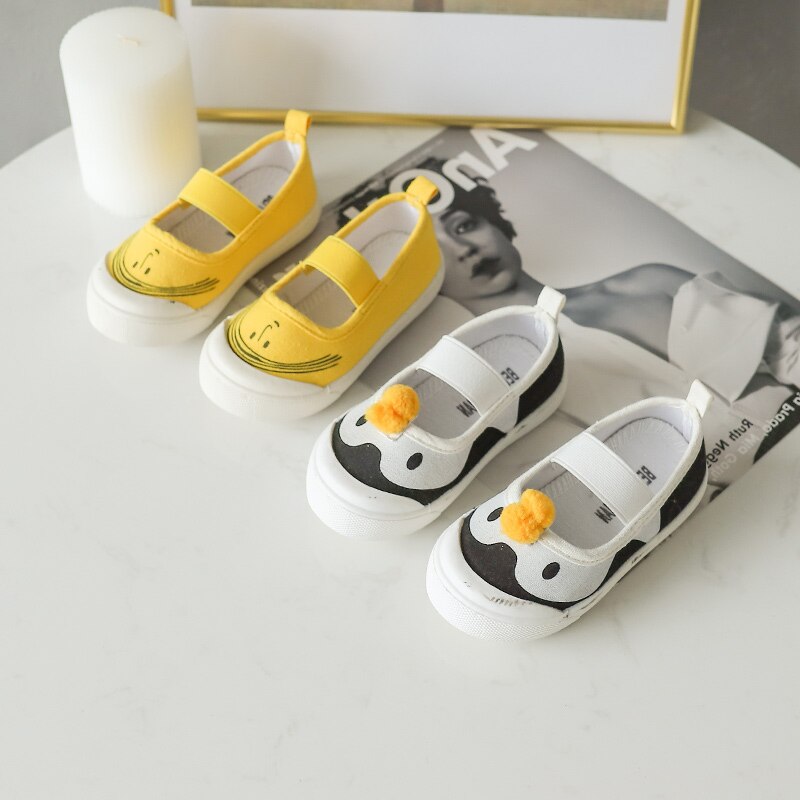 Kinderschoenen jongens meisjes peuter canvas schoenen schattige dieren zachte zool babyschoenen gemengde kleur comfortabel  sz056