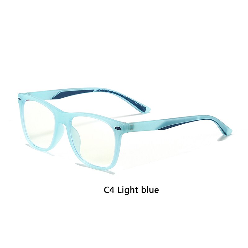 AIMISUV Anti Blau Licht Blockieren Gläser freundlicher Rahmen Platz Gläser Acetat Klar Objektiv UV400 Computer freundlicher Brillen: C4