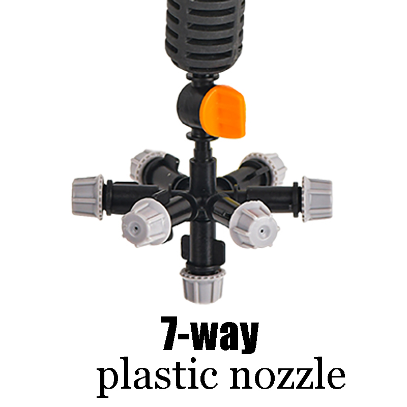 Wisząca dysza zamgławiająca system nawadniania z zraszaczem mgły wodnej 5/7-kierunkowy regulowany zestaw opryskiwacza robić nawilżania szklarni