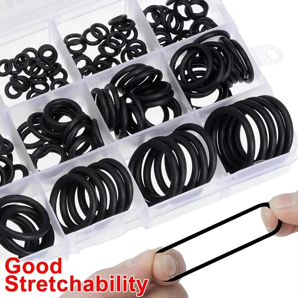 Nitrilgummi rund packning tätning o-ringset elastiska oljebeständiga bricka packningar tätningar för kran vvs reparation