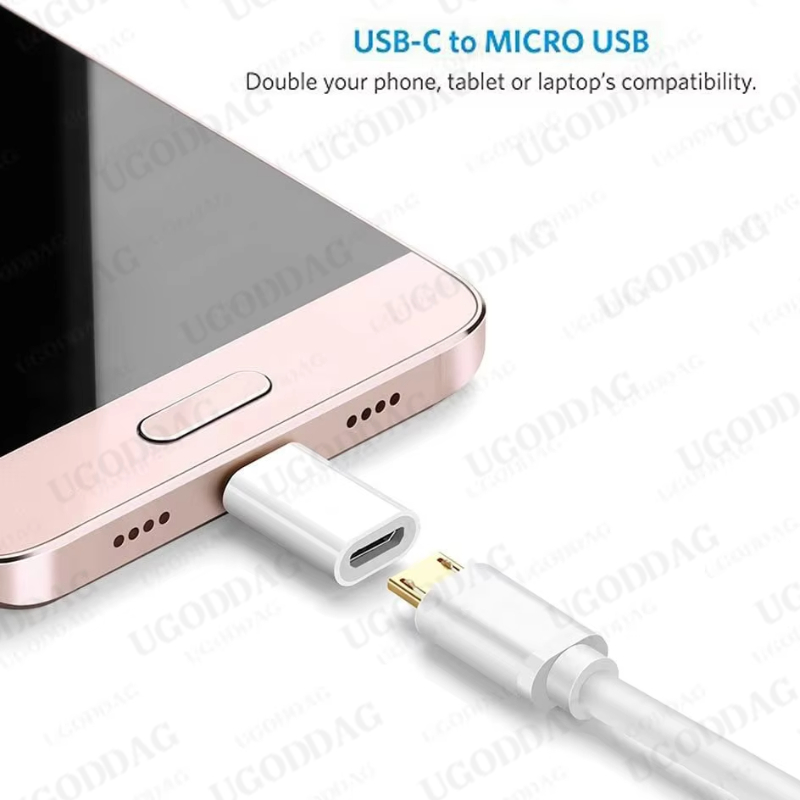 Conector Universal USB 3,1 tipo C a Micro USB convertidor macho a hembra Mini adaptador de datos USB-C portátil dispositivo tipo C Android