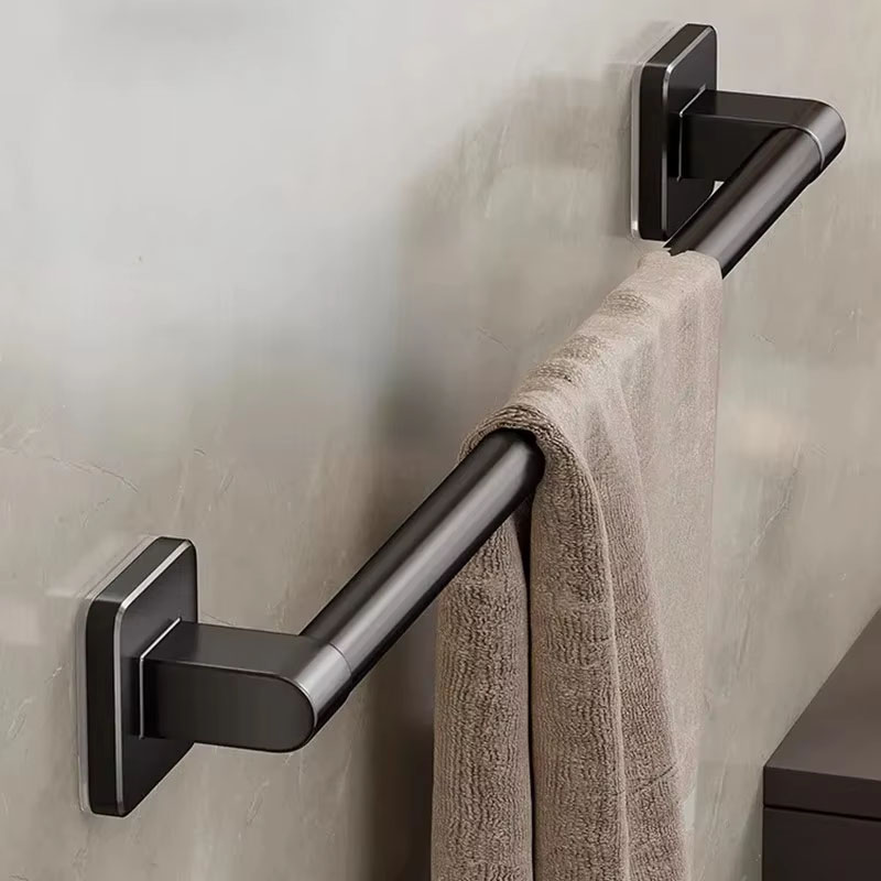 Towel Rack Bathroom Shelf No Punching Required Bathroom Accessories Organizer Items Organizers Shelves Wall Hardwar Fixture