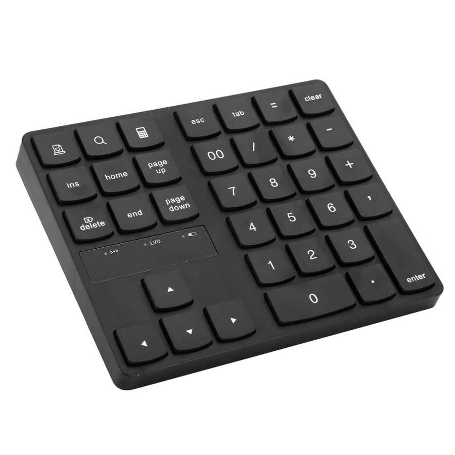 Mini Numeric Keypad 35 Keys 2.4G Wireless Number Pad Ultra Slim Portable Keyboard Plug and Play Number Keypad for Laptop PC