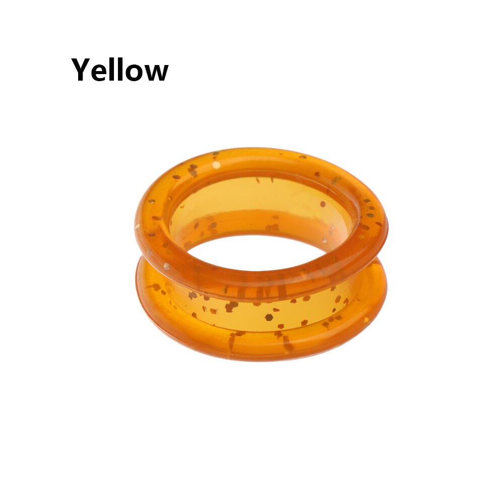 2 Stuks Professionele Kleurrijke Siliconen Ring Dierensalons Schaar Ring Fit Voor Hond Kat Haar Blikscharen Haar Snijden Accessoires: Yellow
