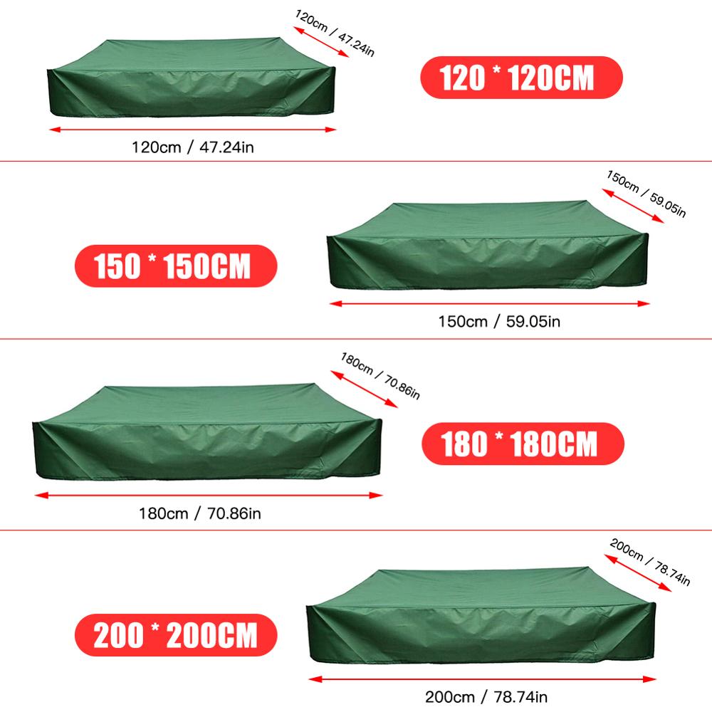 Vierkante oxford stoffen hoes zandbakhoes met trekkoord zandbak zandbak stofdichte hoes luifel waterdichte schuilplaats tuinboerderij