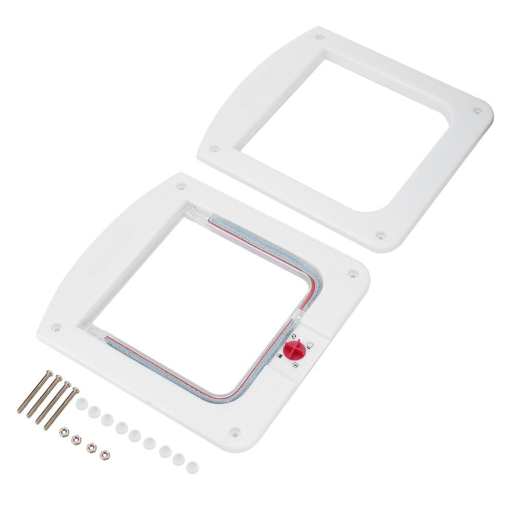 4 Way Locking Lock Pet for Cat Kitty Small Dog Doggy Puppy Flap Safe Door Tunne Search