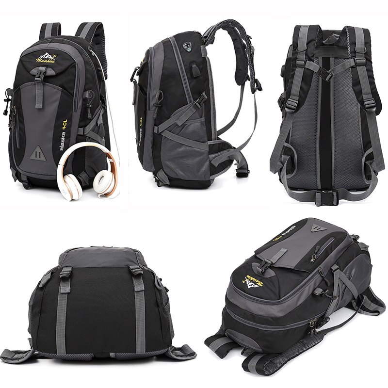 Mochila deportiva impermeable de 40l de capacidad para hombre, bolsa de viaje unisex para deporte al aire libre, montañismo, senderismo, escalada y camping