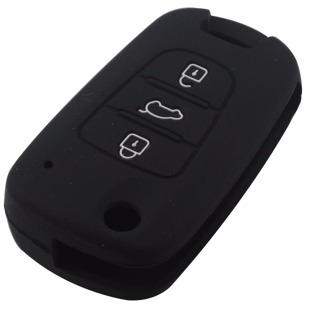 5 kolor 3 przyciski silikonowy samochód klucz muszla samochodu hyundai i30 i35 iX20 iX35 ix30 zdalnego składany silikonowa obudowa na klucze
