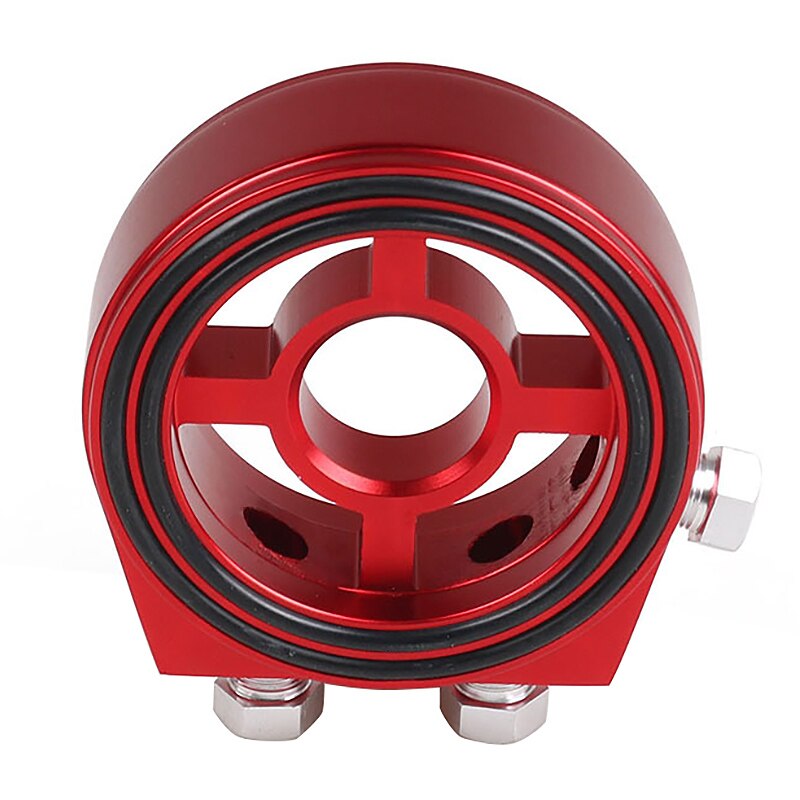 Alluminio macchina olio Temp misura Manometro dell'olio di Raffreddamento Filtro Sandwich Piastra Adattatore per auto Radiatore Olio kit