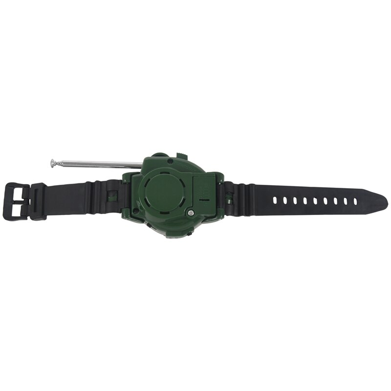 1 paar lcd-radio, 150m horloges, walkie-talkie, 7 in -in -1 kinderhorloge, radio, buitenintercom, speelgoed (kleur: groen)