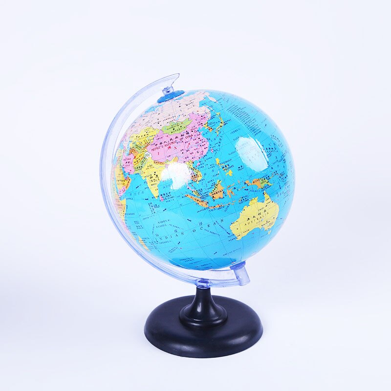 8.5cm Rotary World Globe Model Globe World Map Geography Educational Toy With Stand School Teaching Supplies Aids Students Kids