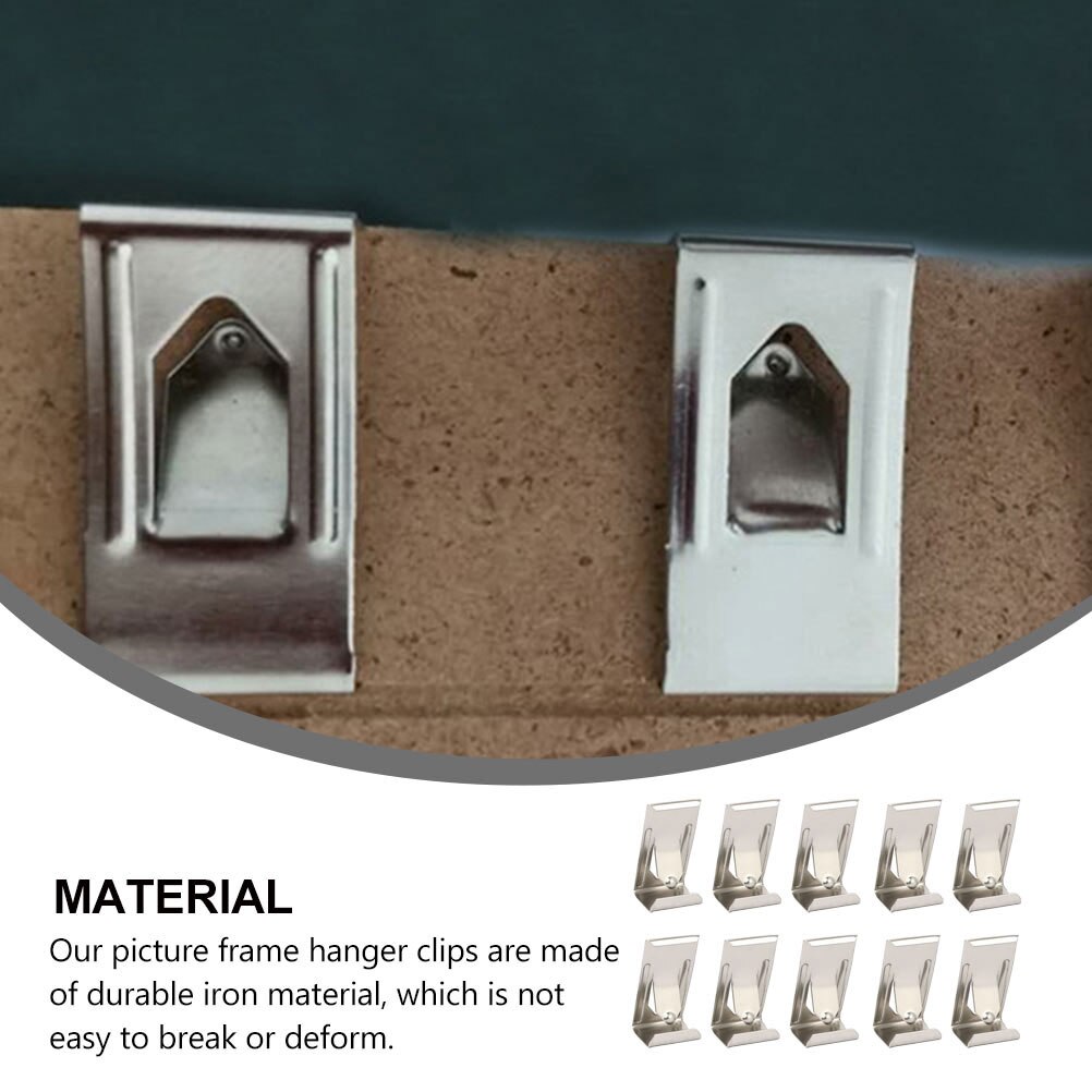 60Pcs Foto Fotolijst Metalen Lente Turn Klemmen Hanger Haak Accessoires