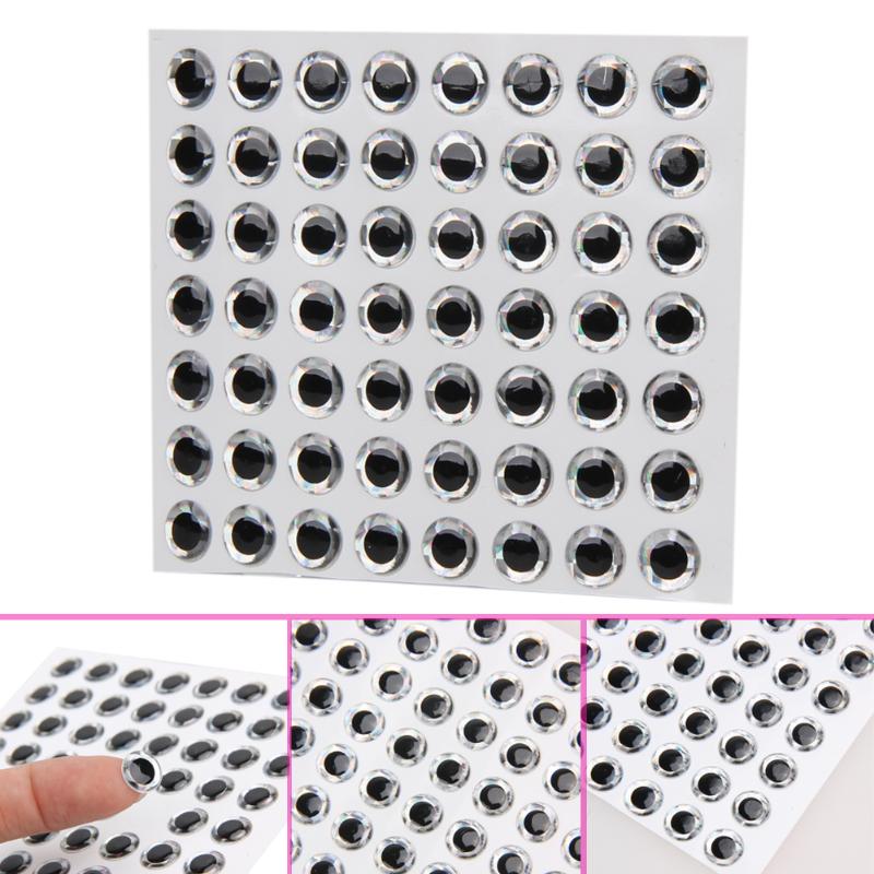 Ojos de Pez 3D holográficos, Señuelos de Pesca profesionales con buen adhesivo, de goma, 100 Uds.