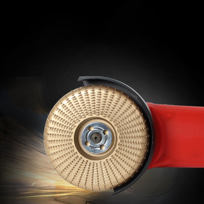 2pcs Plat-Arc Wood Grinding Polishing Wheel Rotary Disc Sanding Carving Tool Abrasive Disc Tools for Angle Grinder 4 inch Bore