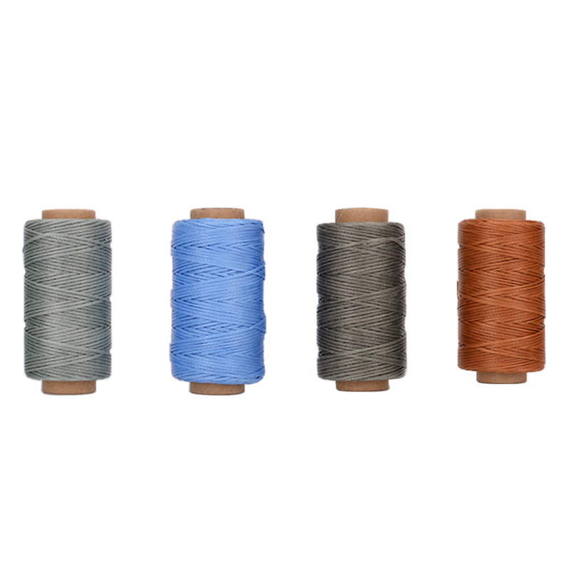 4 Kleur/Set 0.8Mm Dikte Gewaxt Draad Voor Leer Craft Diy Waxkoord Hand Stiksels Draad Platte Gewaxte 40 Kleur Naaien Lijn: Set G / 30m (33Yards)