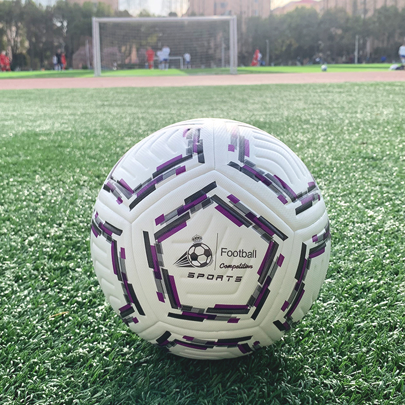 Professionele wedstrijdvoetbal voor jongeren/volwassenen, maat 5, Slijtvast, dagelijkse trainingsvoetbal, PU-thermisch gebonden technologie